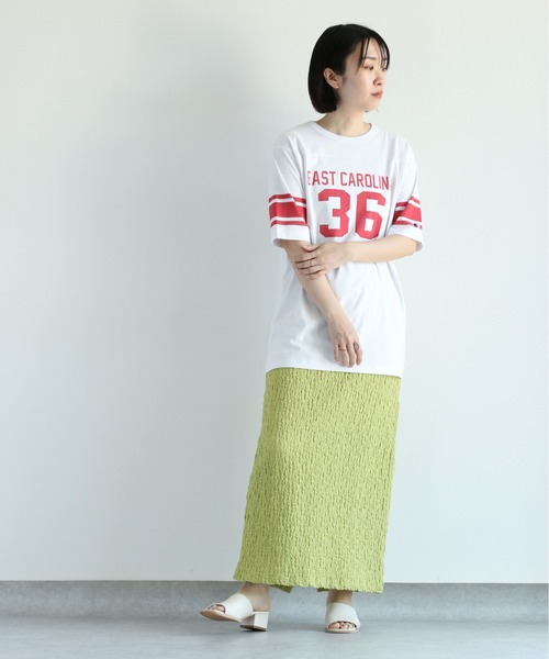 Champion(チャンピオン)の「【Champion】チャンピオン フットボールTee(Tシャツ/カットソー・レディース・ブルー/ホワイト・L)」の4枚目の写真