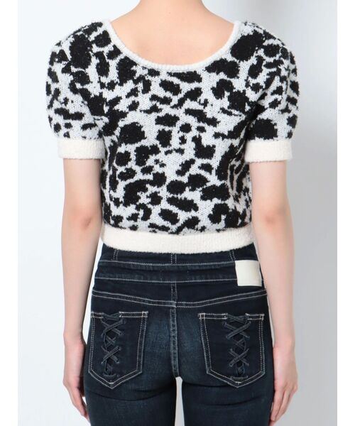 GYDA（ジェイダ）の「レオパードパターン2WAYニットトップス（ニット/セーター・レディース・ライトブルー/オフホワイト・FREE）」の21枚目の写真