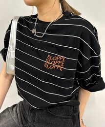 《WEB限定》【SLOPPY/スロッピー】ロゴ刺繍TEE