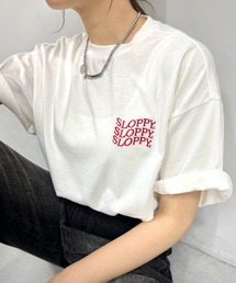 《WEB限定》【SLOPPY/スロッピー】ロゴ刺繍TEE