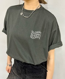《WEB限定》【SLOPPY/スロッピー】ロゴ刺繍TEE