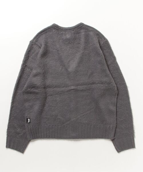STUSSY（ステューシー）の「STUSSY/ステューシー BRUSHED CARDIGAN カーディガン ブラシ加工（カーディガン/ボレロ・メンズ・チャコール/ラベンダー・M/L/S）」の9枚目の写真