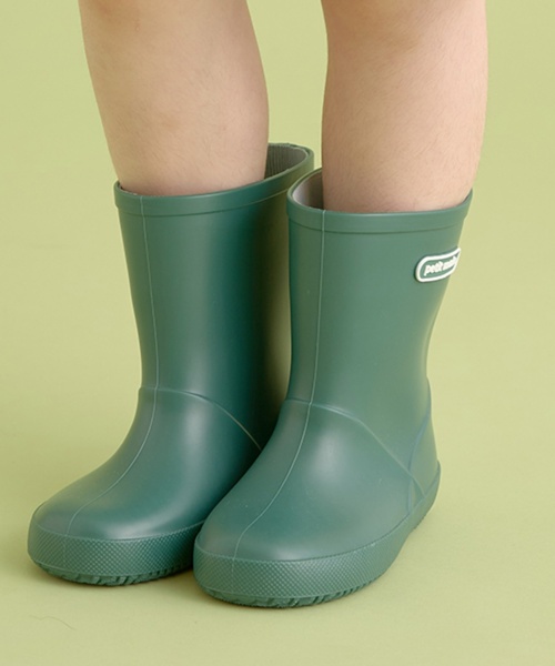 petit main（プティマイン）の「【WEB限定】【プティプラ】カラフルレインブーツ【カーキ】（レインシューズ・キッズ・カーキ・15cm/16cm/17cm/14cm）」の11枚目の写真