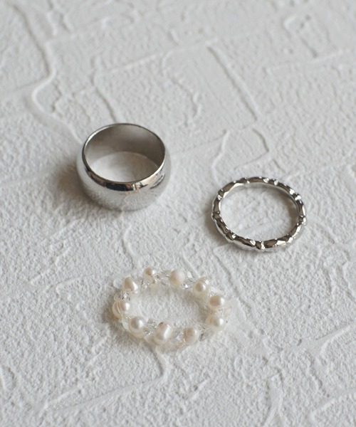 dictionary（ディクショナリー）の「パール & メタル セット リング 【 ammy. / エイミードット 】（リング・レディース・ゴールド/ブラウン/シルバー系1/ゴールド系2/シルバー系2/ゴールド系1/シルバー・FREE）」の5枚目の写真