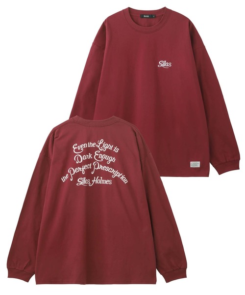 SILAS(サイラス)の「SCRIPT BASIC WIDE L/S TEE(Tシャツ/カットソー・メンズ・チャコール/グリーン/ブラック/ホワイト/バーガンディー・XL/L/M)」の5枚目の写真