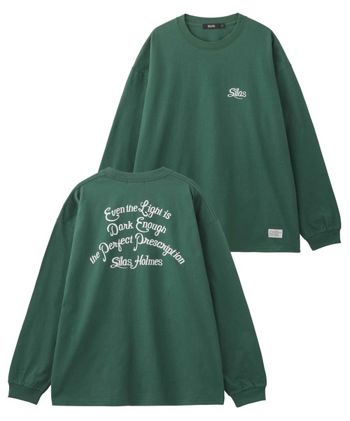 SILAS(サイラス)の「SCRIPT BASIC WIDE L/S TEE(Tシャツ/カットソー・メンズ・チャコール/グリーン/ブラック/ホワイト/バーガンディー・XL/L/M)」の4枚目の写真