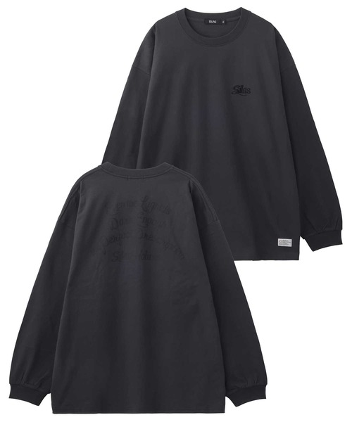 SILAS(サイラス)の「SCRIPT BASIC WIDE L/S TEE(Tシャツ/カットソー・メンズ・チャコール/グリーン/ブラック/ホワイト/バーガンディー・XL/L/M)」の3枚目の写真