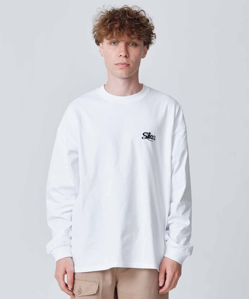 SILAS(サイラス)の「SCRIPT BASIC WIDE L/S TEE(Tシャツ/カットソー・メンズ・チャコール/グリーン/ブラック/ホワイト/バーガンディー・XL/L/M)」の14枚目の写真