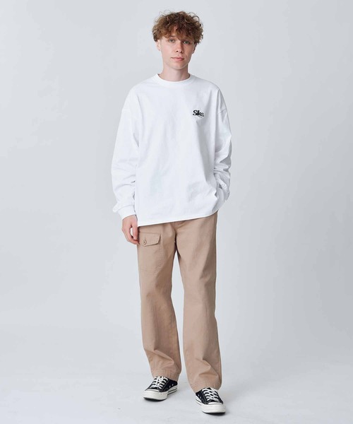 SILAS(サイラス)の「SCRIPT BASIC WIDE L/S TEE(Tシャツ/カットソー・メンズ・チャコール/グリーン/ブラック/ホワイト/バーガンディー・XL/L/M)」の17枚目の写真
