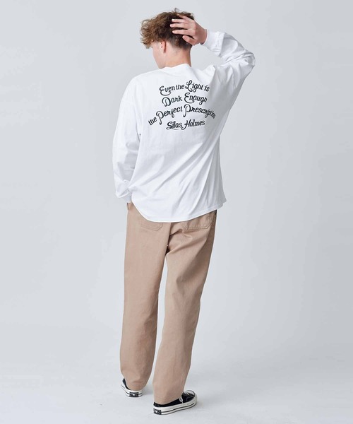SILAS(サイラス)の「SCRIPT BASIC WIDE L/S TEE(Tシャツ/カットソー・メンズ・チャコール/グリーン/ブラック/ホワイト/バーガンディー・XL/L/M)」の18枚目の写真