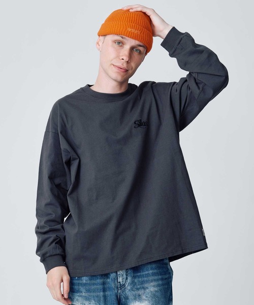 SILAS(サイラス)の「SCRIPT BASIC WIDE L/S TEE(Tシャツ/カットソー・メンズ・チャコール/グリーン/ブラック/ホワイト/バーガンディー・XL/L/M)」の19枚目の写真