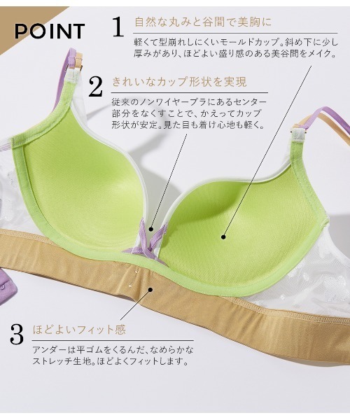 PEACH JOHN(ピーチジョン)の「自由のブラhanataba(ブラジャー・レディース・ブラック/ホワイト・E70/C75/D65/C65/C70/B65/B70/E65/D70/B75/D75/E75)」の6枚目の写真