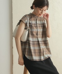 URBAN RESEARCH DOORS | オータムチェックフレンチスリーブシャツ(シャツ/ブラウス)