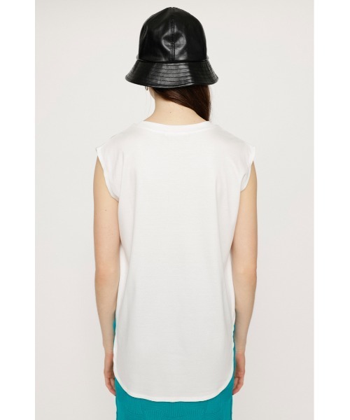 SLY（スライ）の「SILKY TOUCH TANK TOP シルキータッチ タンクトップ 肌触りの良い 無地 シンプル 大人カジュアル（タンクトップ・レディース・ブラック/グレー/オフホワイト/ピンク・FREE）」の9枚目の写真