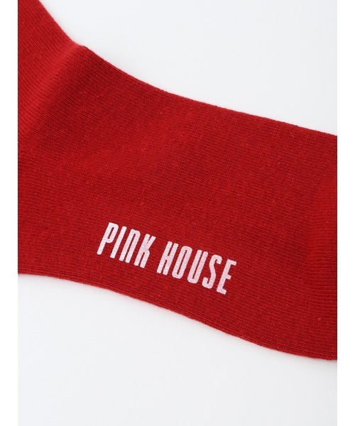 PINK HOUSE（ピンクハウス）の「ロゴ&リボンソックス（ソックス/靴下・レディース・ネイビー/キナリ/ピンク/ブラック/レッド/カーキ・フリー）」の18枚目の写真