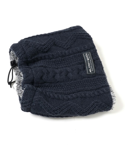 KRIFF MAYER Kid's Collection（クリフメイヤーキッズコレクション）の「モコネックWウォーマー（ネックウォーマー/スヌード・キッズ・チャコール/モカ/カーキ/グレー/ネイビー・MEDIUM/LARGE）」の16枚目の写真