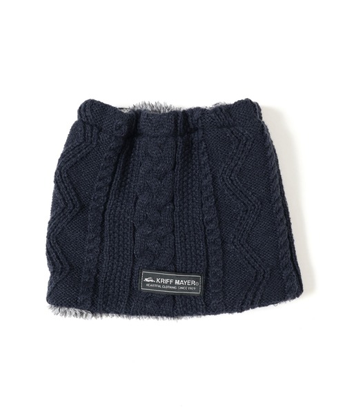 KRIFF MAYER Kid's Collection（クリフメイヤーキッズコレクション）の「モコネックWウォーマー（ネックウォーマー/スヌード・キッズ・チャコール/モカ/カーキ/グレー/ネイビー・MEDIUM/LARGE）」の7枚目の写真