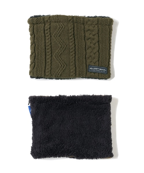 KRIFF MAYER Kid's Collection（クリフメイヤーキッズコレクション）の「モコネックWウォーマー（ネックウォーマー/スヌード・キッズ・チャコール/モカ/カーキ/グレー/ネイビー・MEDIUM/LARGE）」の15枚目の写真