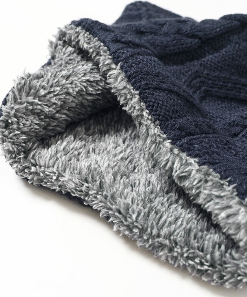 KRIFF MAYER Kid's Collection（クリフメイヤーキッズコレクション）の「モコネックWウォーマー（ネックウォーマー/スヌード・キッズ・チャコール/モカ/カーキ/グレー/ネイビー・MEDIUM/LARGE）」の8枚目の写真