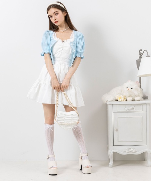 DearMyLoveRose（ディアマイラブローズ）の「バラレースキャミソール（キャミソール・レディース・ブラック/ベビーピンク/ホワイト・MEDIUM/LARGE/X-LARGE/XX-LARGE）」の8枚目の写真