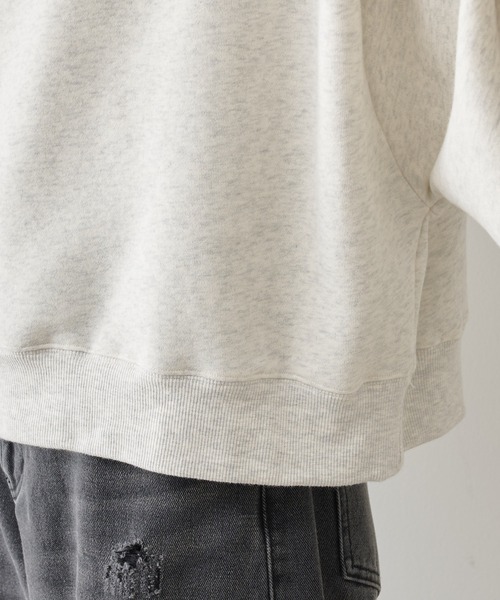 PUAL CE CIN（ピュアルセシン）の「【2023AW・WEB限定カラーあり】裏起毛クロップドパーカー（パーカー・レディース・グレイッシュベージュ/ベージュ/オートミール/オレンジ/ブラック/ブラウン・FREE）」の14枚目の写真