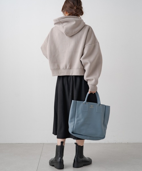 2023AW・WEB限定カラーあり】裏起毛クロップドパーカー