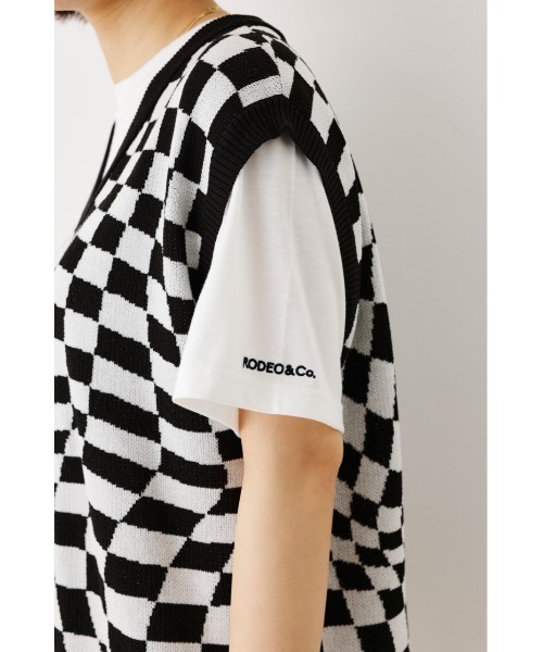 RODEO CROWNS WIDE BOWL（ロデオクラウンズワイドボウル）の「アソートパターンニットベストセット（ベスト・レディース・ブラック系その他/グリーン系その他/ブルー系その他・FREE）」の6枚目の写真