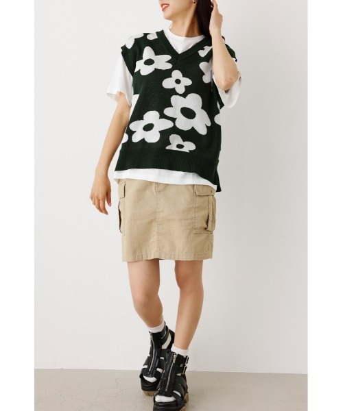 RODEO CROWNS WIDE BOWL（ロデオクラウンズワイドボウル）の「アソートパターンニットベストセット（ベスト・レディース・ブラック系その他/グリーン系その他/ブルー系その他・FREE）」の17枚目の写真