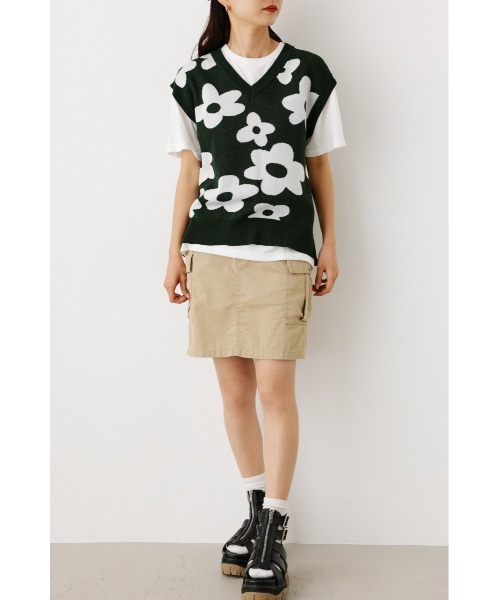 RODEO CROWNS WIDE BOWL（ロデオクラウンズワイドボウル）の「アソートパターンニットベストセット（ベスト・レディース・ブラック系その他/グリーン系その他/ブルー系その他・FREE）」の21枚目の写真