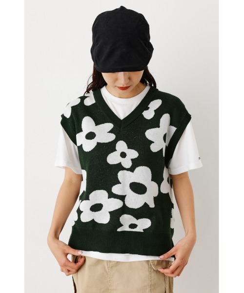 RODEO CROWNS WIDE BOWL（ロデオクラウンズワイドボウル）の「アソートパターンニットベストセット（ベスト・レディース・ブラック系その他/グリーン系その他/ブルー系その他・FREE）」の18枚目の写真