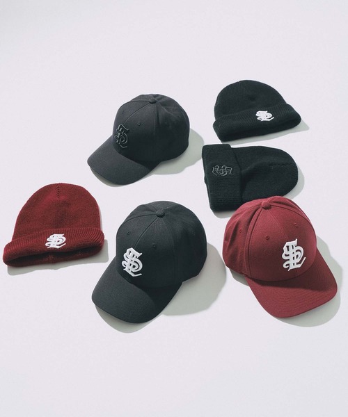 SILAS（サイラス）の「OLD ENGLISH BEANIE（ニットキャップ/ビーニー・メンズ・バーガンディー/ホワイト/ブラック・ONE SIZE）」の13枚目の写真