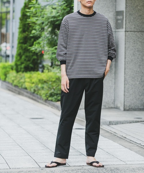 URBAN RESEARCH DOORS(アーバンリサーチドアーズ)の「リラックスイージーパンツ(その他パンツ・メンズ・グリーン系その他/チャコールグレー/ブラック・MEDIUM/LARGE)」の5枚目の写真