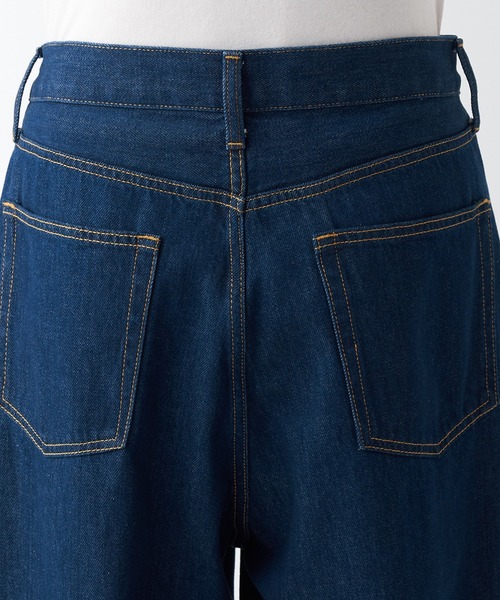 無印良品(ムジルシリョウヒン)の「デニムワイドパンツ ブルー(デニムパンツ・メンズ・ブルー・30inch/33inch/34inch/28inch/29inch/32inch)」の6枚目の写真