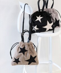 Ray BEAMS | CONTROL FREAK × Ray BEAMS / 別注 星 ファー バッグ(トートバッグ)