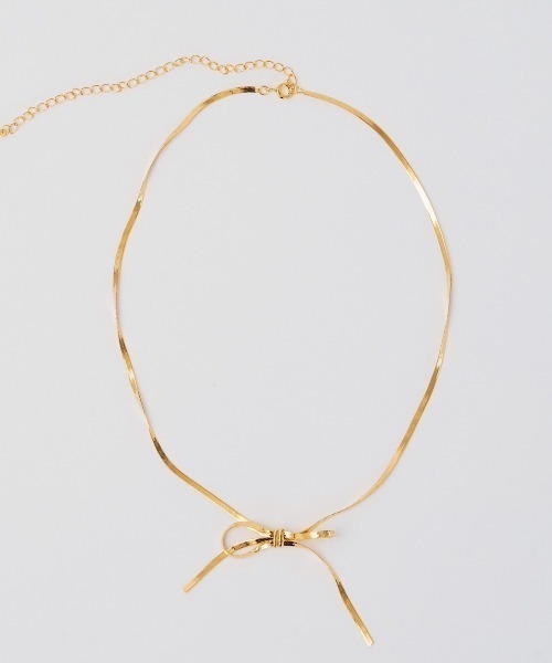 whim(ウィム)の「Silver925 Simple Ribbon Necklace(ネックレス・レディース・シルバー/ゴールド・FREE)」の9枚目の写真