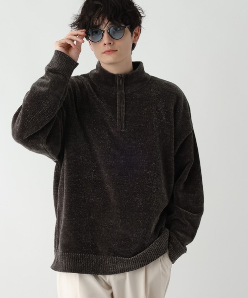 RAGEBLUE(レイジブルー)の「モールニット/ハーフジップクルー(ニット/セーター・メンズ・イエロー/グレー/ブルー/ホワイト・MEDIUM/LARGE)」の22枚目の写真