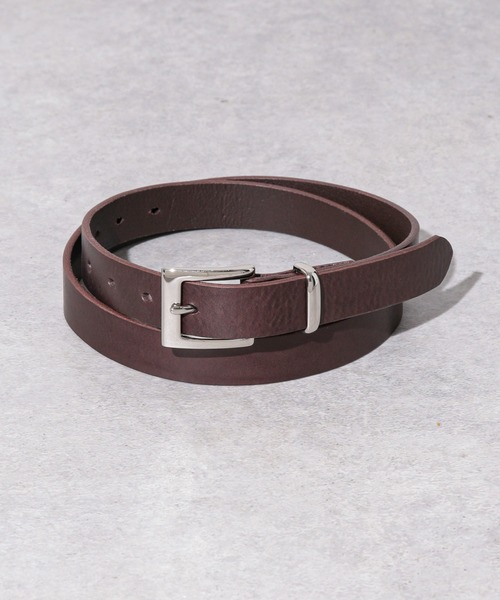 日本製イタリーレザーナローベルト（ベルト）｜nano･universe（ナノユニバース） 6,653円