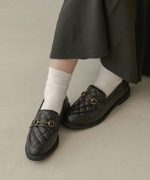 ビット付きダイヤカットローファー／【WEB/EC限定商品】