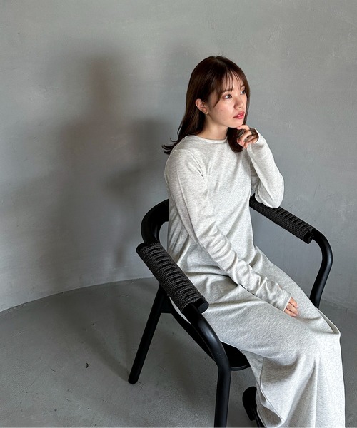 【TALL/2Tサイズあり】カットリブロングワンピース(ワンピース)|feepur(フェピュール) 【TALL/2Tサイズあり】カットリブロングワンピース(ワンピース)|feepur(フェピュール)