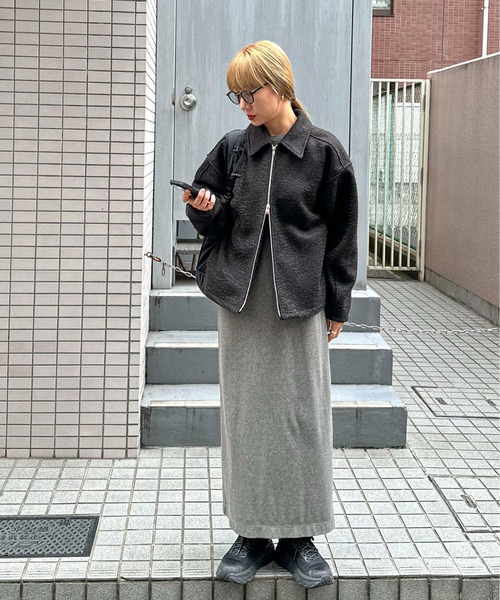 【TALL/2Tサイズあり】カットリブロングワンピース(ワンピース)|feepur(フェピュール) 【TALL/2Tサイズあり】カットリブロングワンピース(ワンピース)|feepur(フェピュール)