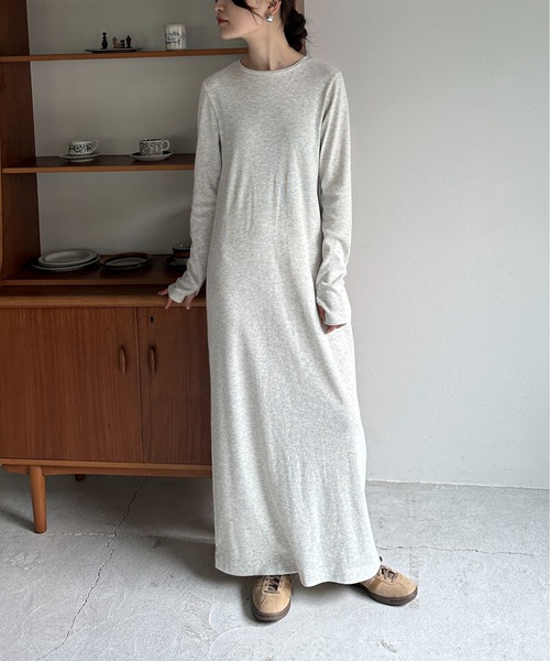 【TALL/2Tサイズあり】カットリブロングワンピース(ワンピース)|feepur(フェピュール) 【TALL/2Tサイズあり】カットリブロングワンピース(ワンピース)|feepur(フェピュール)