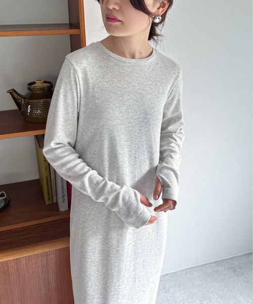 【TALL/2Tサイズあり】カットリブロングワンピース(ワンピース)|feepur(フェピュール) 【TALL/2Tサイズあり】カットリブロングワンピース(ワンピース)|feepur(フェピュール)