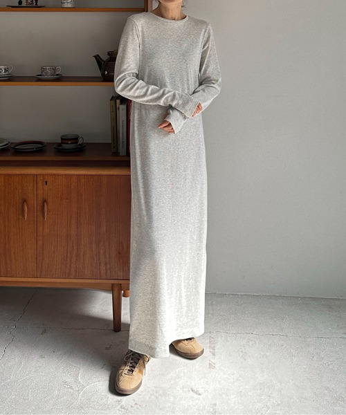 【TALL/2Tサイズあり】カットリブロングワンピース(ワンピース)|feepur(フェピュール) 【TALL/2Tサイズあり】カットリブロングワンピース(ワンピース)|feepur(フェピュール)