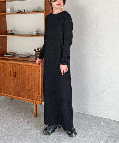 【TALL/2Tサイズあり】カットリブロングワンピース(ワンピース)|feepur(フェピュール) 【TALL/2Tサイズあり】カットリブロングワンピース(ワンピース)|feepur(フェピュール)