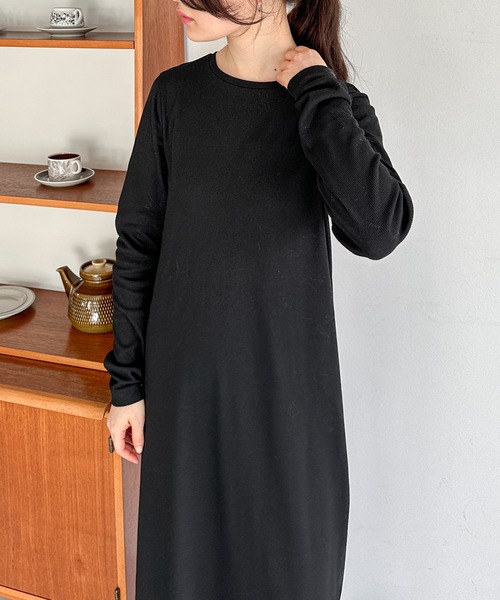 【TALL/2Tサイズあり】カットリブロングワンピース(ワンピース)|feepur(フェピュール) 【TALL/2Tサイズあり】カットリブロングワンピース(ワンピース)|feepur(フェピュール)