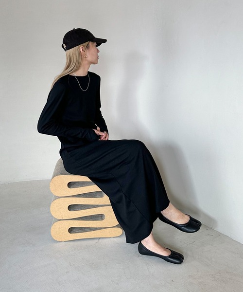 【TALL/2Tサイズあり】カットリブロングワンピース(ワンピース)|feepur(フェピュール) 【TALL/2Tサイズあり】カットリブロングワンピース(ワンピース)|feepur(フェピュール)