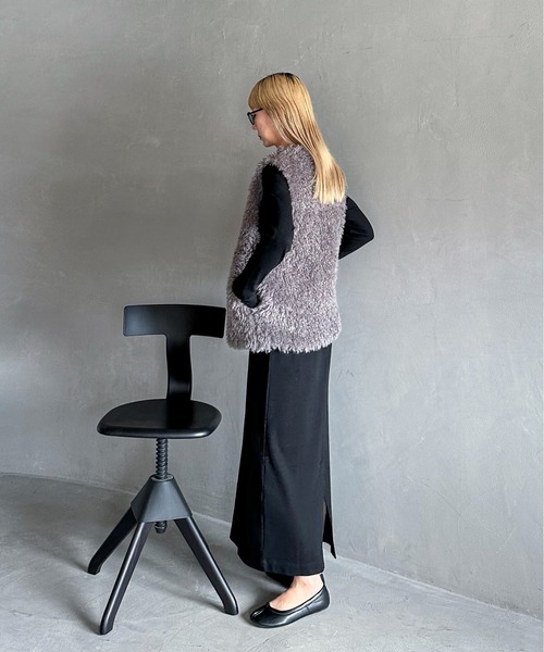 【TALL/2Tサイズあり】カットリブロングワンピース(ワンピース)|feepur(フェピュール) 【TALL/2Tサイズあり】カットリブロングワンピース(ワンピース)|feepur(フェピュール)