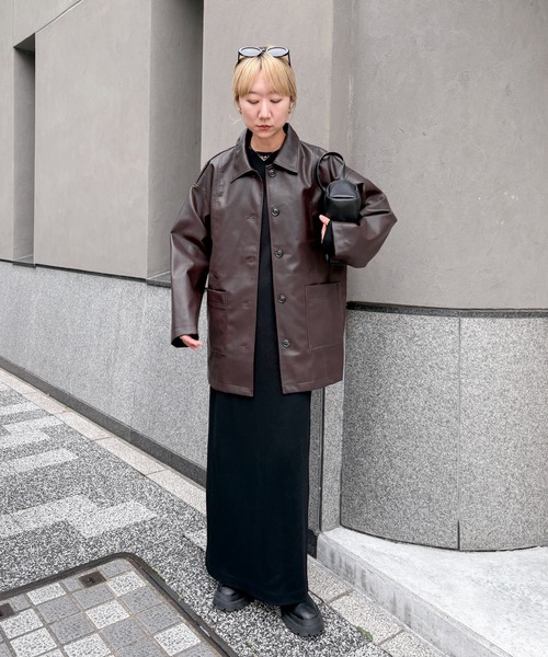 リサリサさん⭐︎Deuxieme Classe LONG ワンピ feepur（フェピュール） ワンピース 「TALL/2Tサイズあり」カットリブ