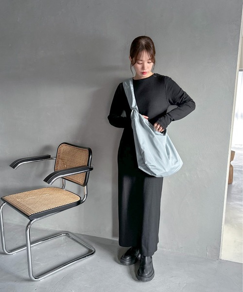 【TALL/2Tサイズあり】カットリブロングワンピース(ワンピース)|feepur(フェピュール) 【TALL/2Tサイズあり】カットリブロングワンピース(ワンピース)|feepur(フェピュール)