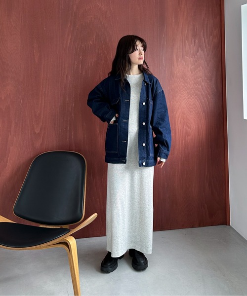 【TALL/2Tサイズあり】カットリブロングワンピース(ワンピース)|feepur(フェピュール) 【TALL/2Tサイズあり】カットリブロングワンピース(ワンピース)|feepur(フェピュール)